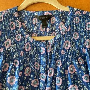 J.Crew Cotton Voile Smocked Popover
